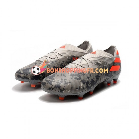 Adidas Nemeziz9.1 FG Chaussures de football Gris Orange Blanc