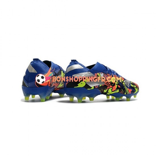 Adidas Nemeziz9.1 FG The Journey Chaussures de football Bleu Jaune Blanc