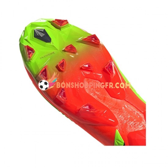 Adidas Predator EDGE AG Game Data Chaussures de football Rouge Vert