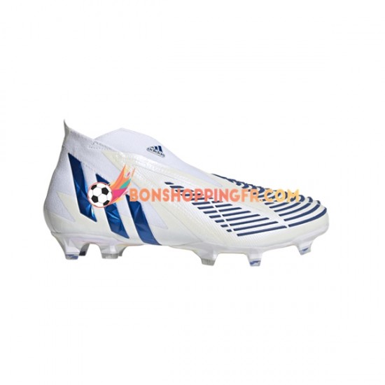 Adidas Predator EDGE FG Diamond Edge Chaussures de football Bleu Blanc