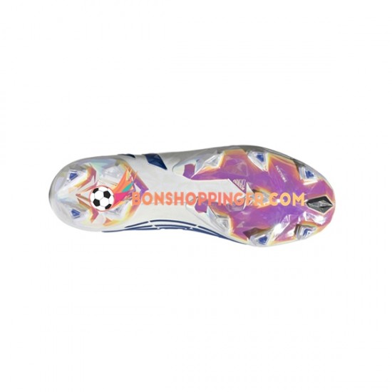 Adidas Predator EDGE FG Diamond Edge Chaussures de football Bleu Blanc