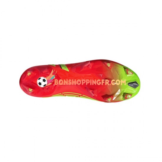 Adidas Predator EDGE FG Game Data Chaussures de football Rouge Vert