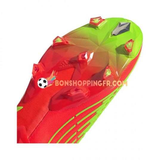 Adidas Predator EDGE FG Game Data Chaussures de football Rouge Vert