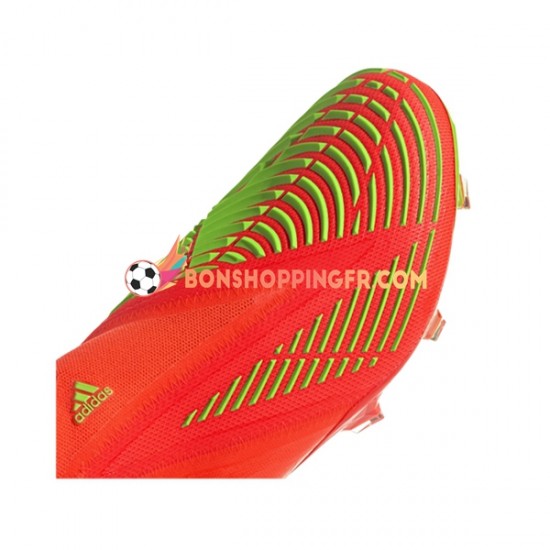 Adidas Predator EDGE FG Game Data Chaussures de football Rouge Vert