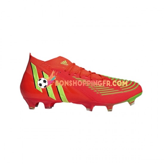 Adidas Predator EDGE.1 FG Game Data Chaussures de football Rouge Vert