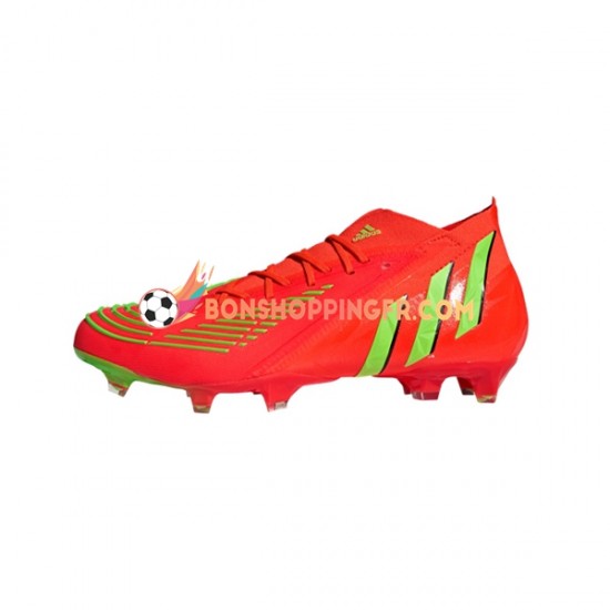 Adidas Predator EDGE.1 FG Game Data Chaussures de football Rouge Vert