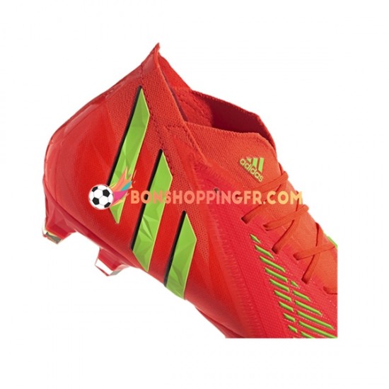 Adidas Predator EDGE.1 FG Game Data Chaussures de football Rouge Vert