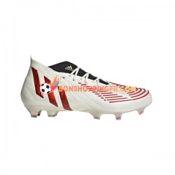 Adidas Predator EDGE.1 FG Showdown Chaussures de football Rouge Or Blanc