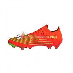 Adidas Predator EDGE.1 L AG Game Data Chaussures de football Rouge Vert