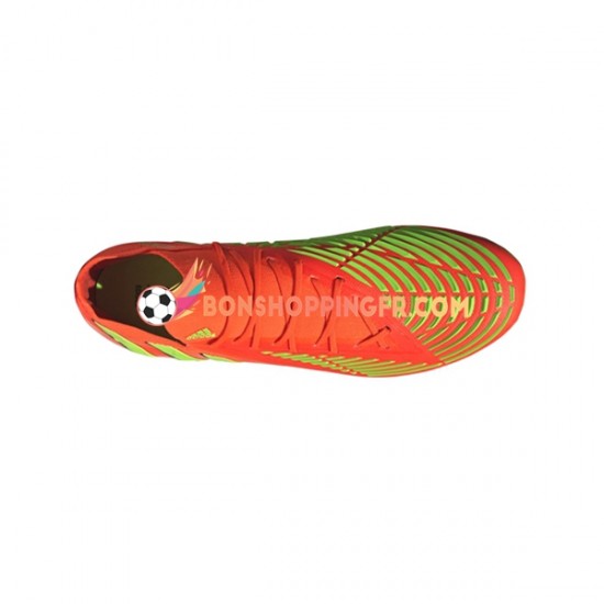 Adidas Predator EDGE.1 L AG Game Data Chaussures de football Rouge Vert