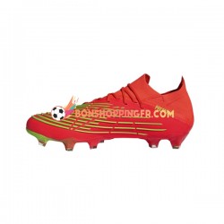 Adidas Predator EDGE.1 L FG Game Data Chaussures de football Rouge Vert