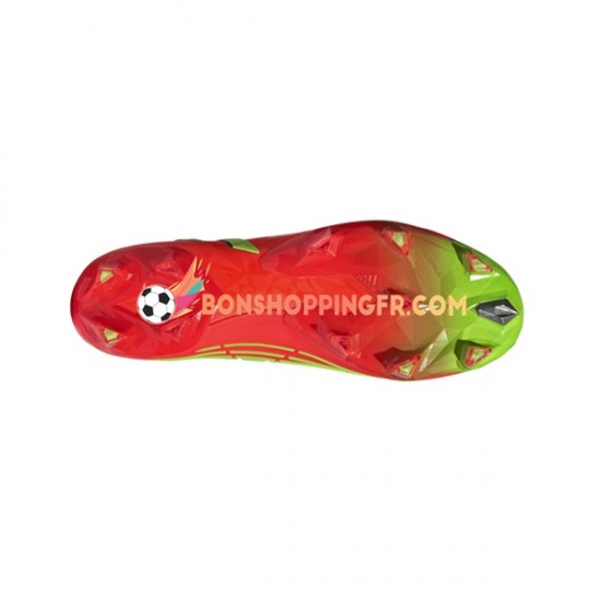 Adidas Predator EDGE.1 L FG Game Data Chaussures de football Rouge Vert