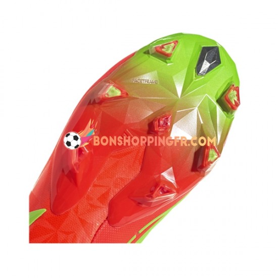 Adidas Predator EDGE.1 L FG Game Data Chaussures de football Rouge Vert