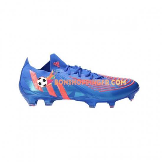 Adidas Predator EDGE.1 L FG Sapphire Edge Chaussures de football Rouge Bleu