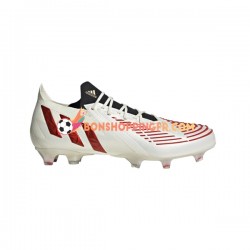 Adidas Predator EDGE.1 L FG Showdown Chaussures de football Rouge Or Blanc
