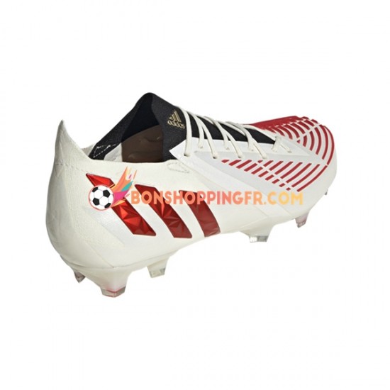 Adidas Predator EDGE.1 L FG Showdown Chaussures de football Rouge Or Blanc