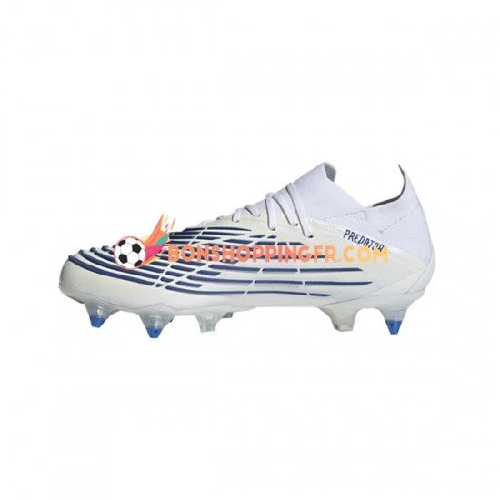 Adidas Predator EDGE.1 L SG Diamond Edge Chaussures de football Bleu Blanc