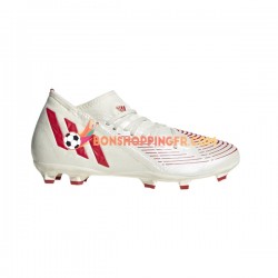 Adidas Predator EDGE.3 FG Showdown Chaussures de football Rouge Or Blanc
