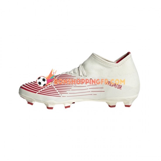 Adidas Predator EDGE.3 FG Showdown Chaussures de football Rouge Or Blanc