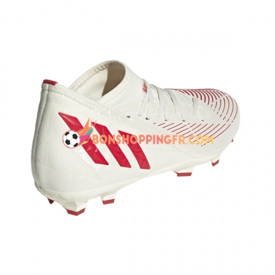Adidas Predator EDGE.3 FG Showdown Chaussures de football Rouge Or Blanc