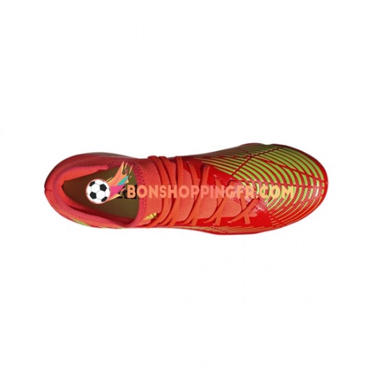 Adidas Predator EDGE.3 L FG Game Data Chaussures de football Rouge Vert