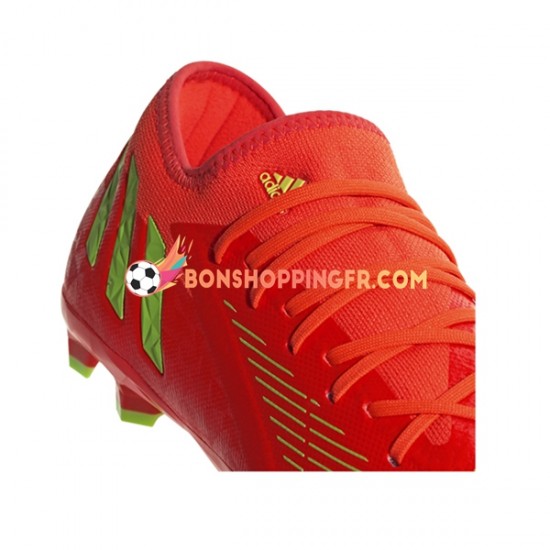 Adidas Predator EDGE.3 L FG Game Data Chaussures de football Rouge Vert
