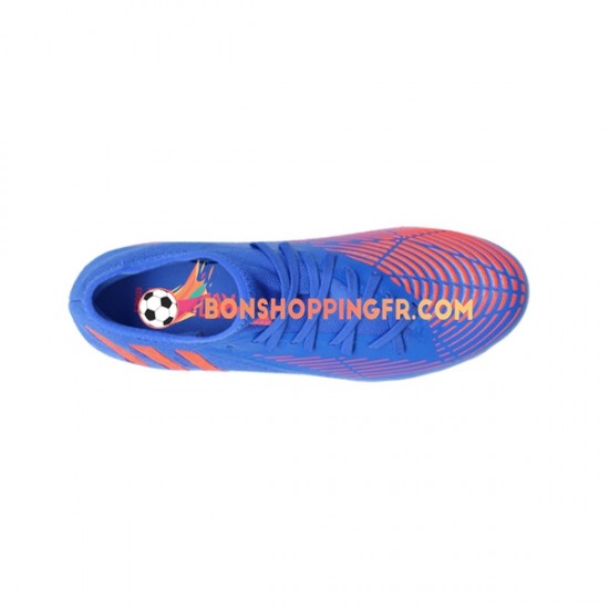 Adidas Predator EDGE.3 L FG Sapphire Edge Chaussures de football Rouge Bleu