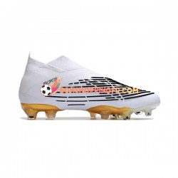 Adidas Predator Edge Geometric FG Chaussures de football Blanc Noir