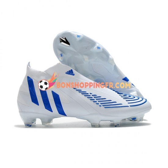 Adidas Predator Edge Geometric FG Chaussures de football Bleu Blanc