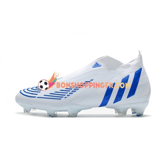 Adidas Predator Edge Geometric FG Chaussures de football Bleu Blanc