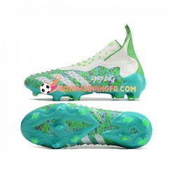 Adidas Predator FREAK FG Chaussures de football Blanc Vert