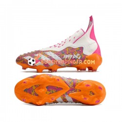 Adidas Predator FREAK FG Chaussures de football Violet Orange Blanc