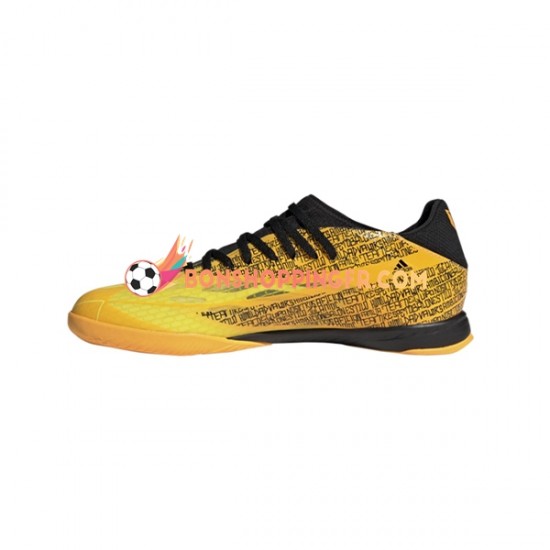 Adidas X SPEEDFLOW Messi.3 IN Halle Chaussures de football Or Noir