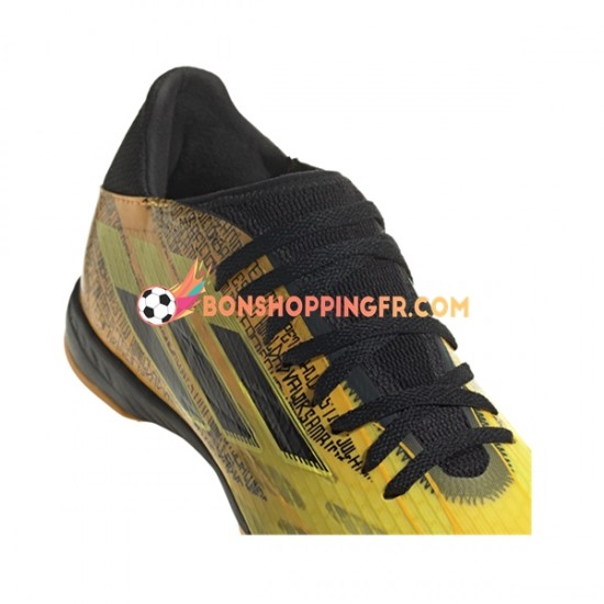 Adidas X SPEEDFLOW Messi.3 IN Halle Chaussures de football Or Noir