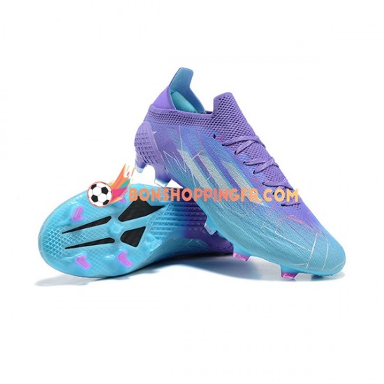 Adidas X Speed flow FG Chaussures de football Violet Bleu