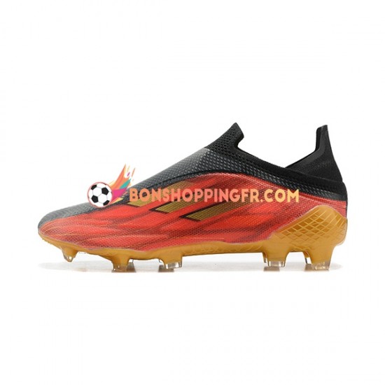 Adidas X Speed flow FG Chaussures de football Rouge Jaune Noir