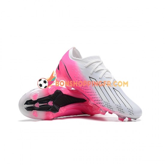 Adidas X Speedportal .1 VM 2022 FG Chaussures de football Rose Blanc