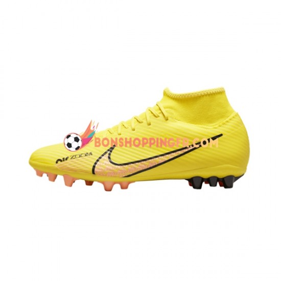 Nike Air Zoom Mercurial Superfly IX Academy AG AG Lucent Chaussures de football Rose Jaune