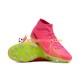 Nike Air Zoom Mercurial Superfly IX Academy AG Chaussures de football Rose Vert