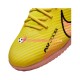 Nike Air Zoom Mercurial Superfly IX Academy IC Halle Lucent Chaussures de football Rose Jaune