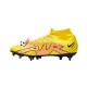 Nike Air Zoom Mercurial Superfly IX Academy SG Pro Lucent AC Chaussures de football Rose Jaune