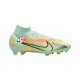 Nike Air Zoom Mercurial Superfly IX Bonded Elite FG Chaussures de football Bleu Vert