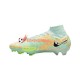 Nike Air Zoom Mercurial Superfly IX Bonded Elite FG Chaussures de football Bleu Vert