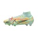 Nike Air Zoom Mercurial Superfly IX Bonded Elite FG Chaussures de football Bleu Vert