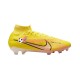 Nike Air Zoom Mercurial Superfly IX Elite FG Lucent Chaussures de football Rose Jaune