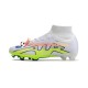 Nike Air Zoom Mercurial Superfly IX Elite FG Chaussures de football Blanc Vert