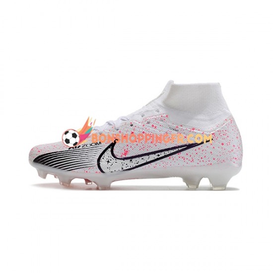 Nike Air Zoom Mercurial Superfly IX Elite FG Chaussures de football Rouge Blanc Noir