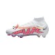 Nike Air Zoom Mercurial Superfly IX Elite FG Chaussures de football Rouge Blanc