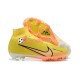 Nike Air Zoom Mercurial Superfly IX Elite FG Chaussures de football Orange Jaune