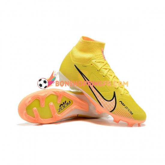 Nike Air Zoom Mercurial Superfly IX Elite FG Chaussures de football Orange Jaune